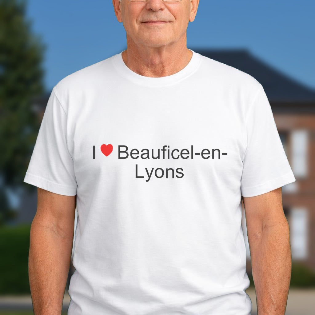 T-shirt I love beauficel-en-lyons