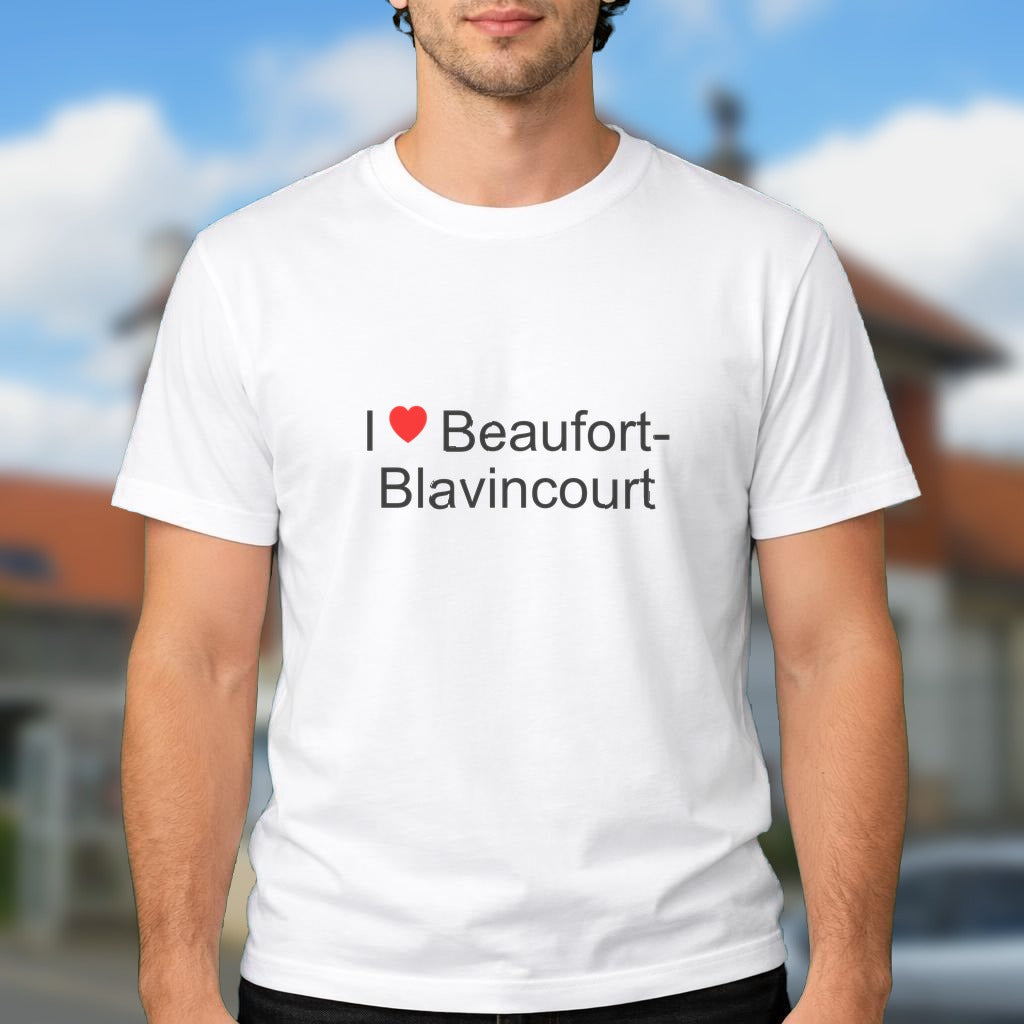 T-shirt I love beaufort-blavincourt