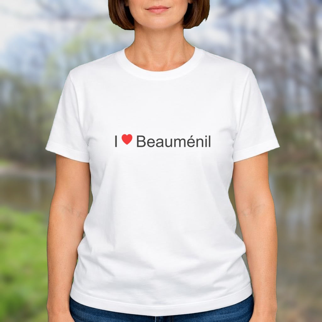 T-shirt I love beauménil