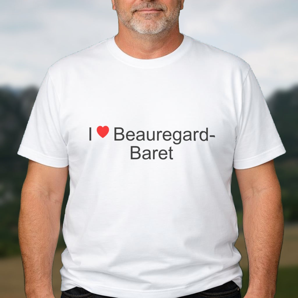 T-shirt I love beauregard-baret