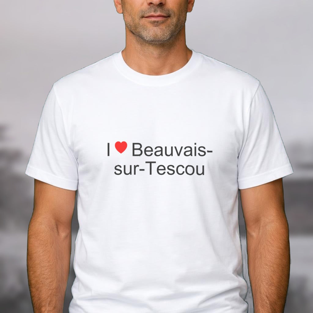 T-shirt I love beauvais-sur-tescou