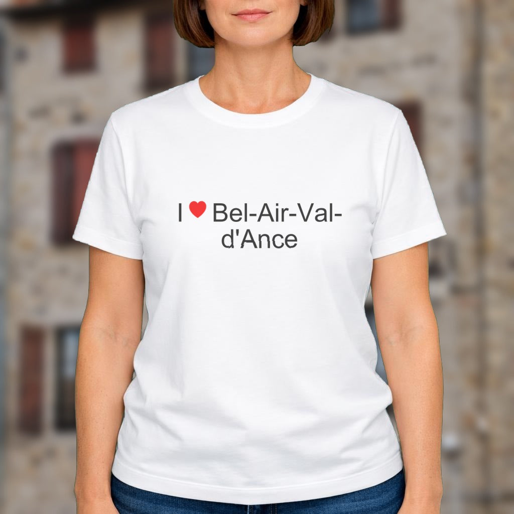 T-shirt I love bel-air-val-d'ance