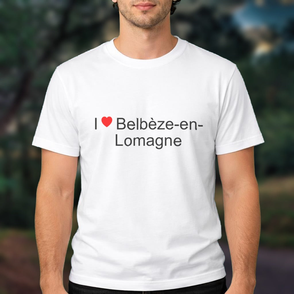T-shirt I love belbèze-en-lomagne