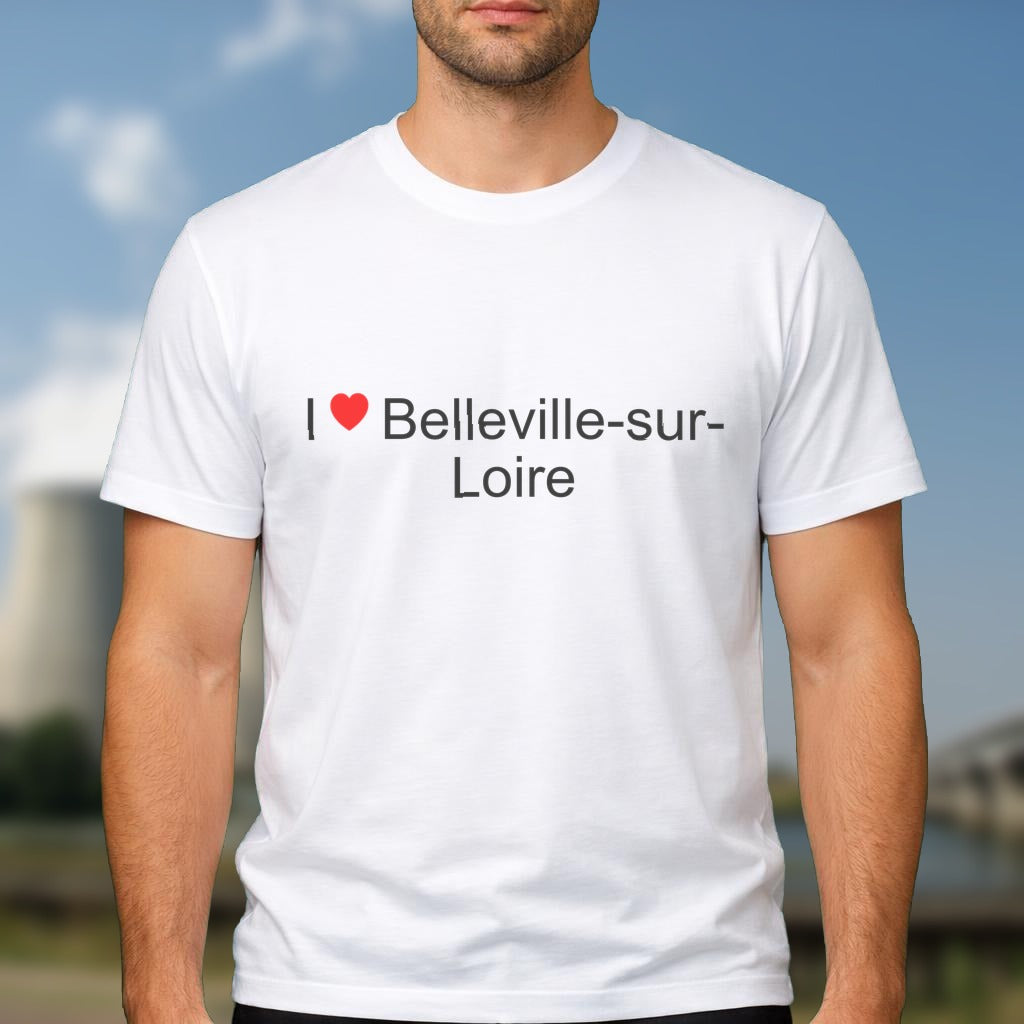 T-shirt I love belleville-sur-loire