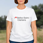 T-shirt I love belloc-saint-clamens