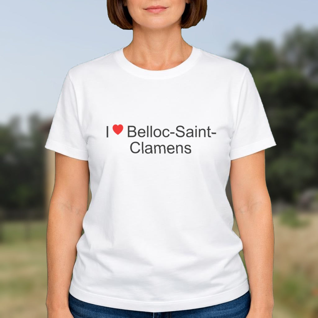 T-shirt I love belloc-saint-clamens