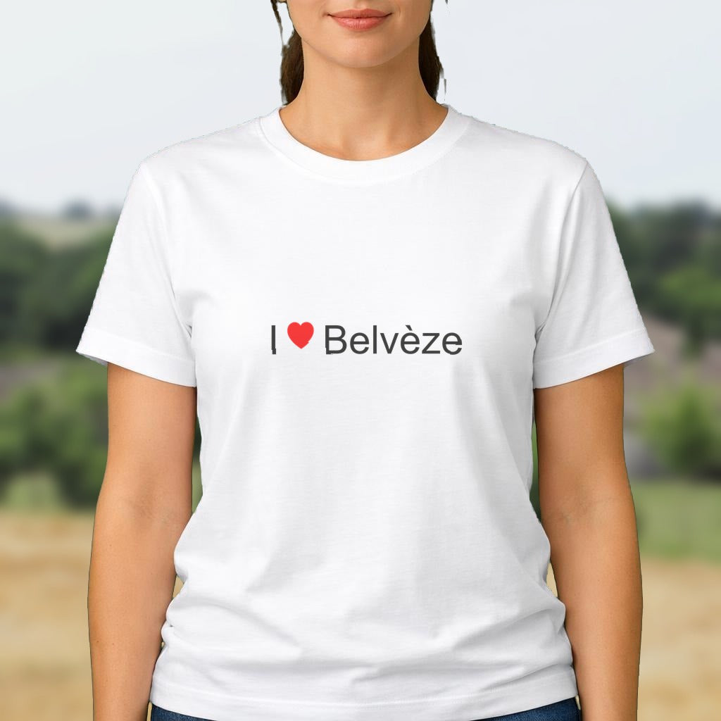T-shirt I love belvèze