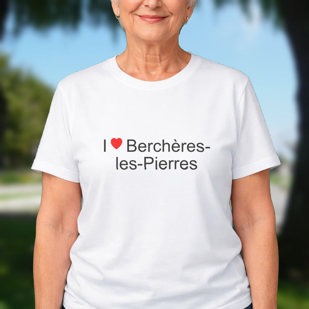 T-shirt I love berchères-les-pierres