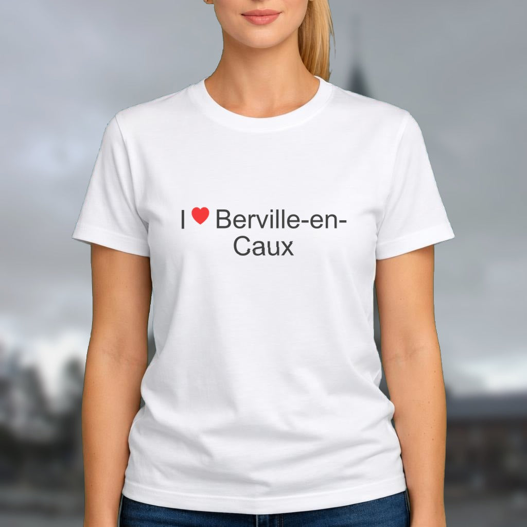 T-shirt I love berville-en-caux
