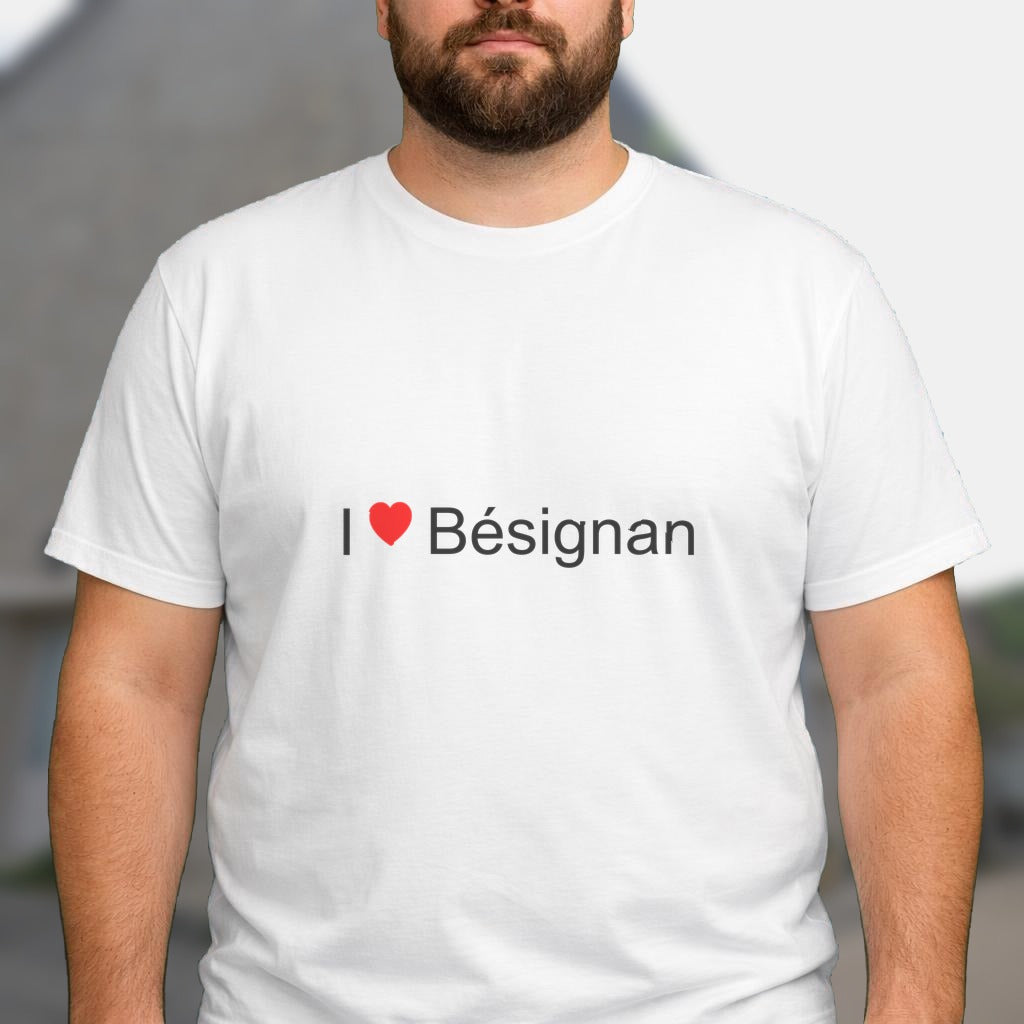 T-shirt I love bésignan
