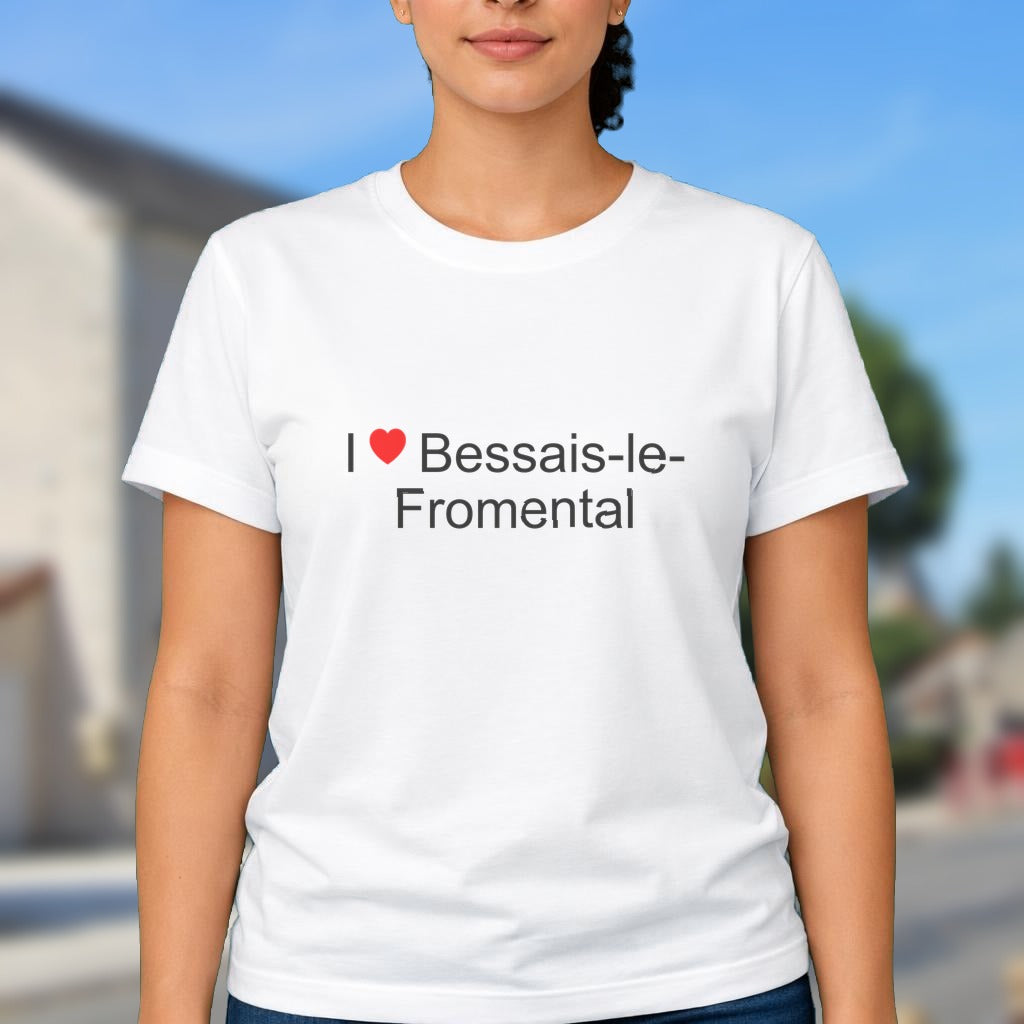 T-shirt I love bessais-le-fromental