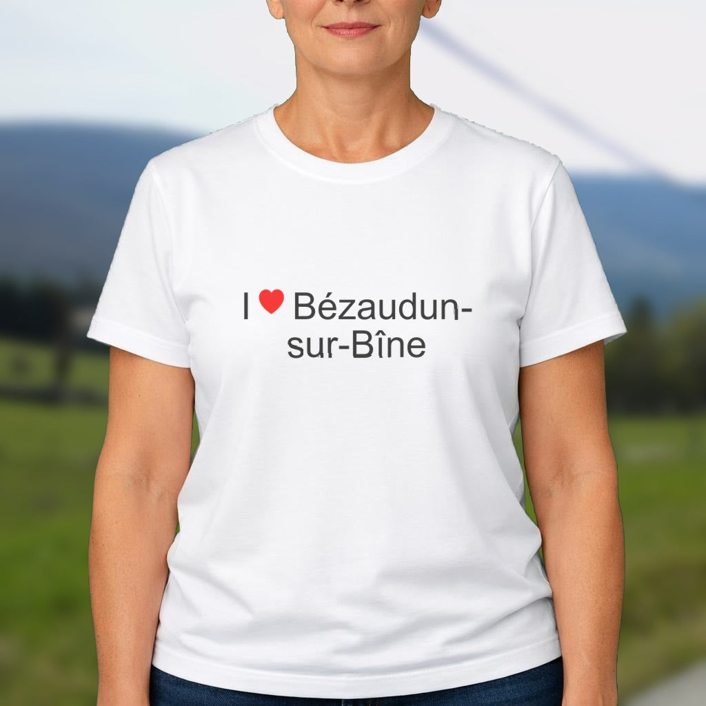T-shirt I love bézaudun-sur-bîne