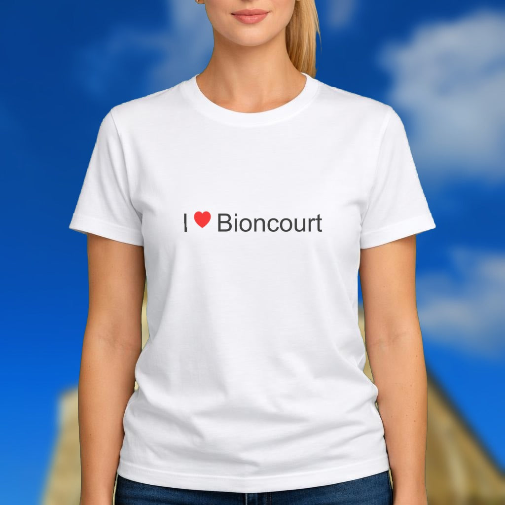 T-shirt I love bioncourt