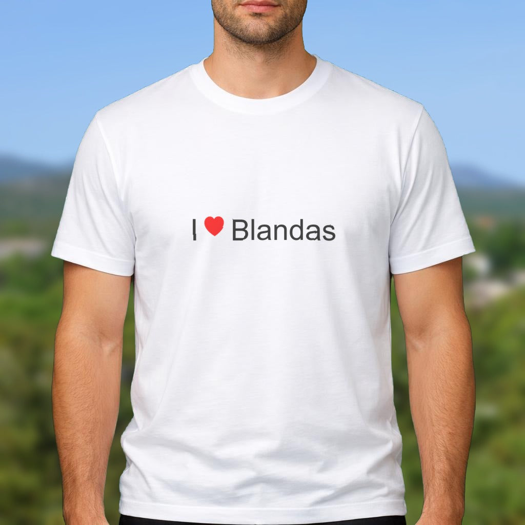 T-shirt I love blandas
