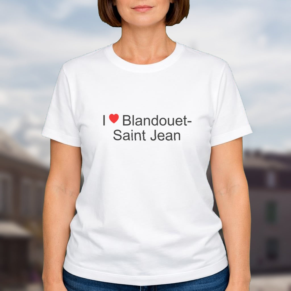 T-shirt I love blandouet-saint jean