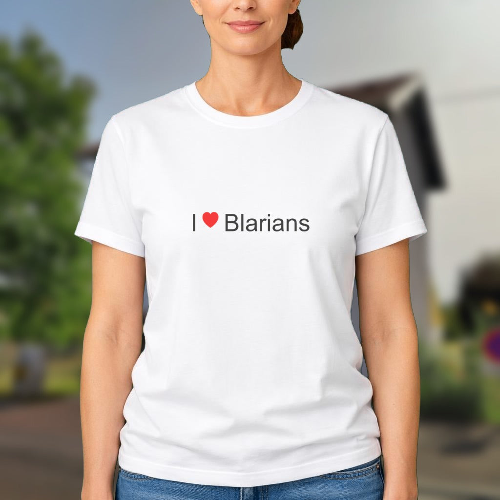T-shirt I love blarians