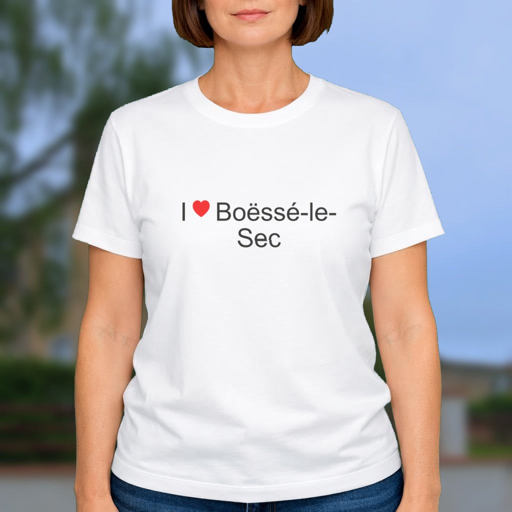 T-shirt I love boëssé-le-sec