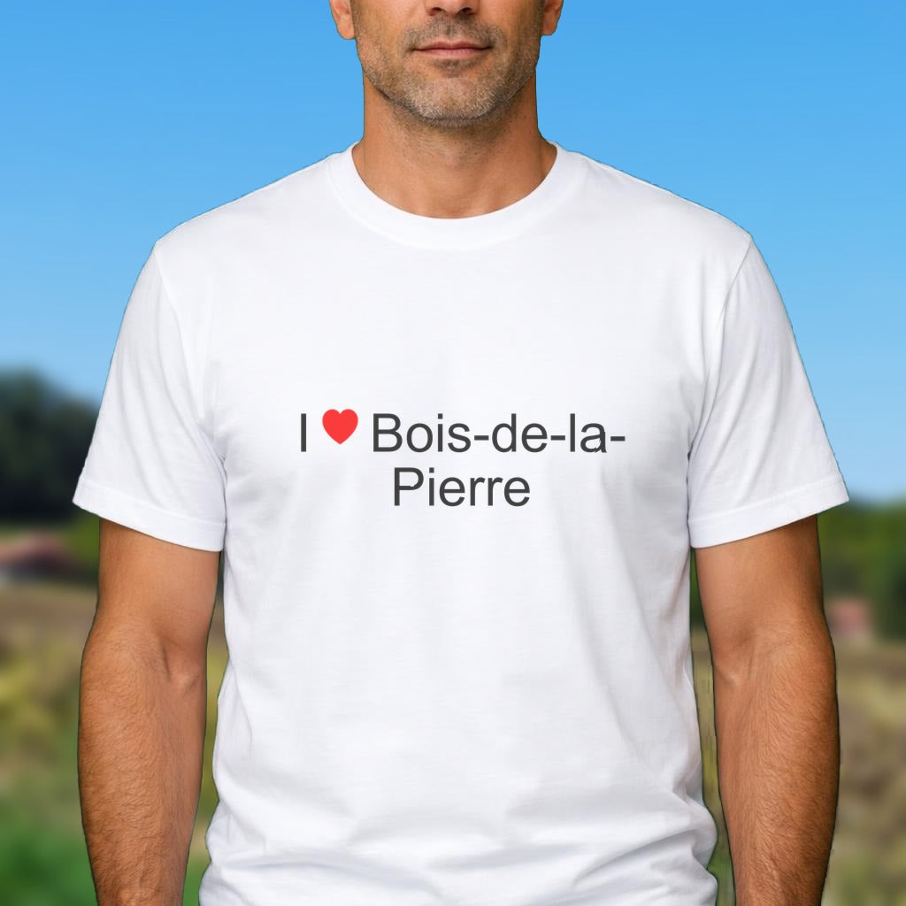 T-shirt I love bois-de-la-pierre