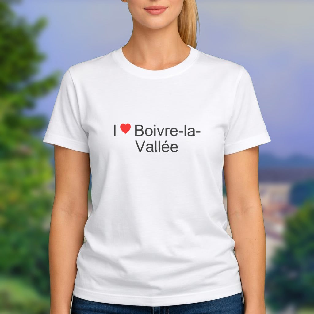 T-shirt I love boivre-la-vallée