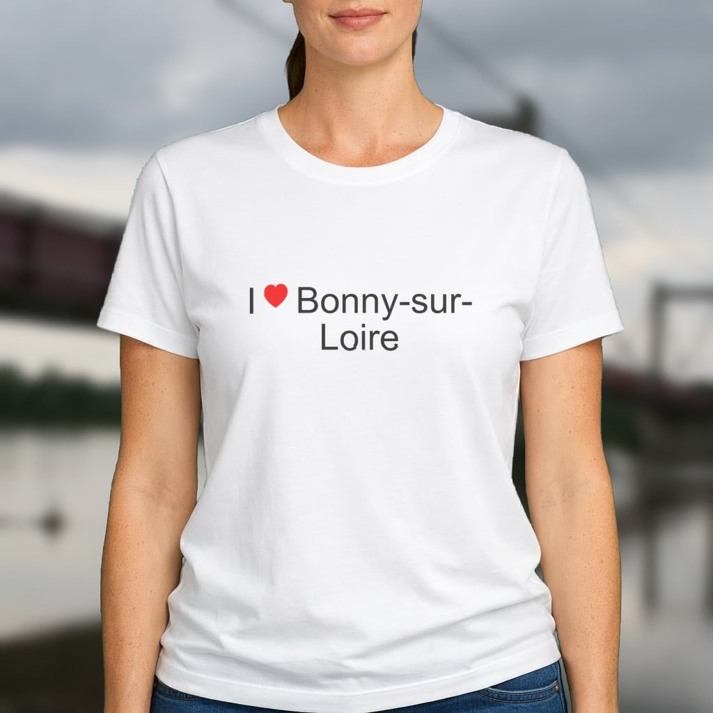 T-shirt I love bonny-sur-loire
