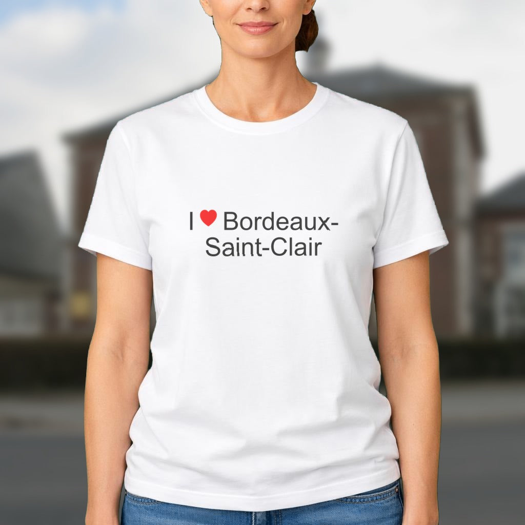 T-shirt I love bordeaux-saint-clair
