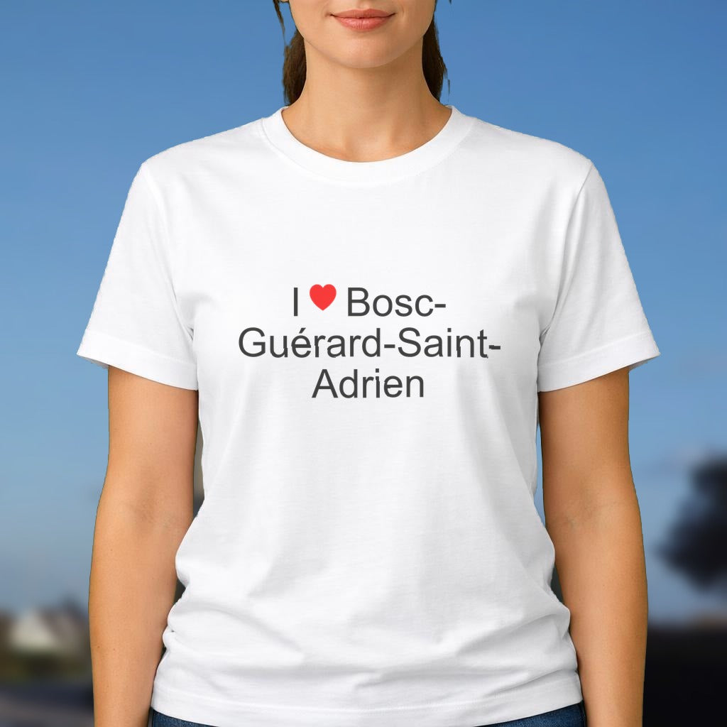 T-shirt I love bosc-guérard-saint-adrien