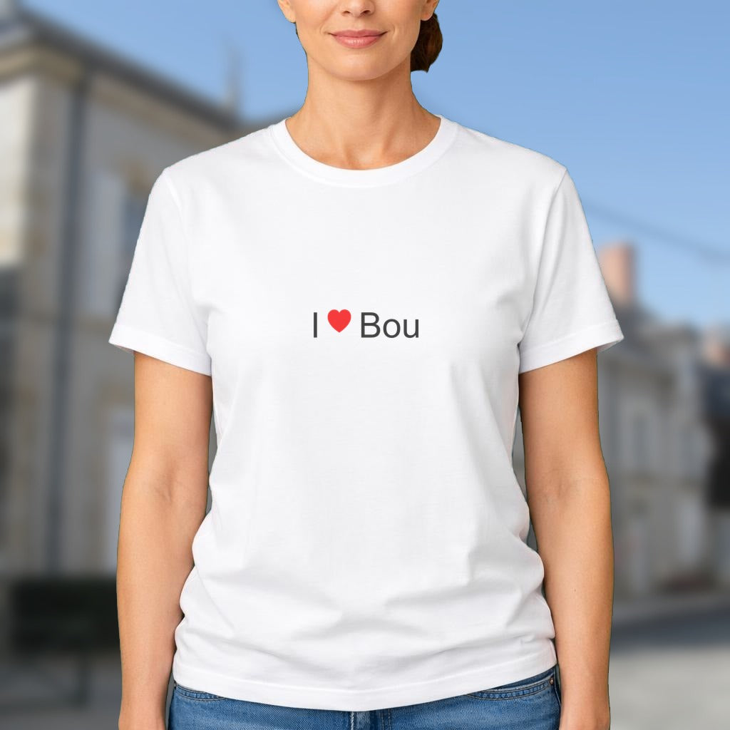 T-shirt I love bou