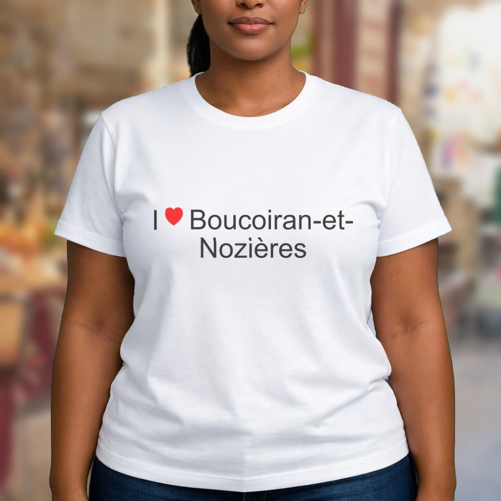 T-shirt I love boucoiran-et-nozières