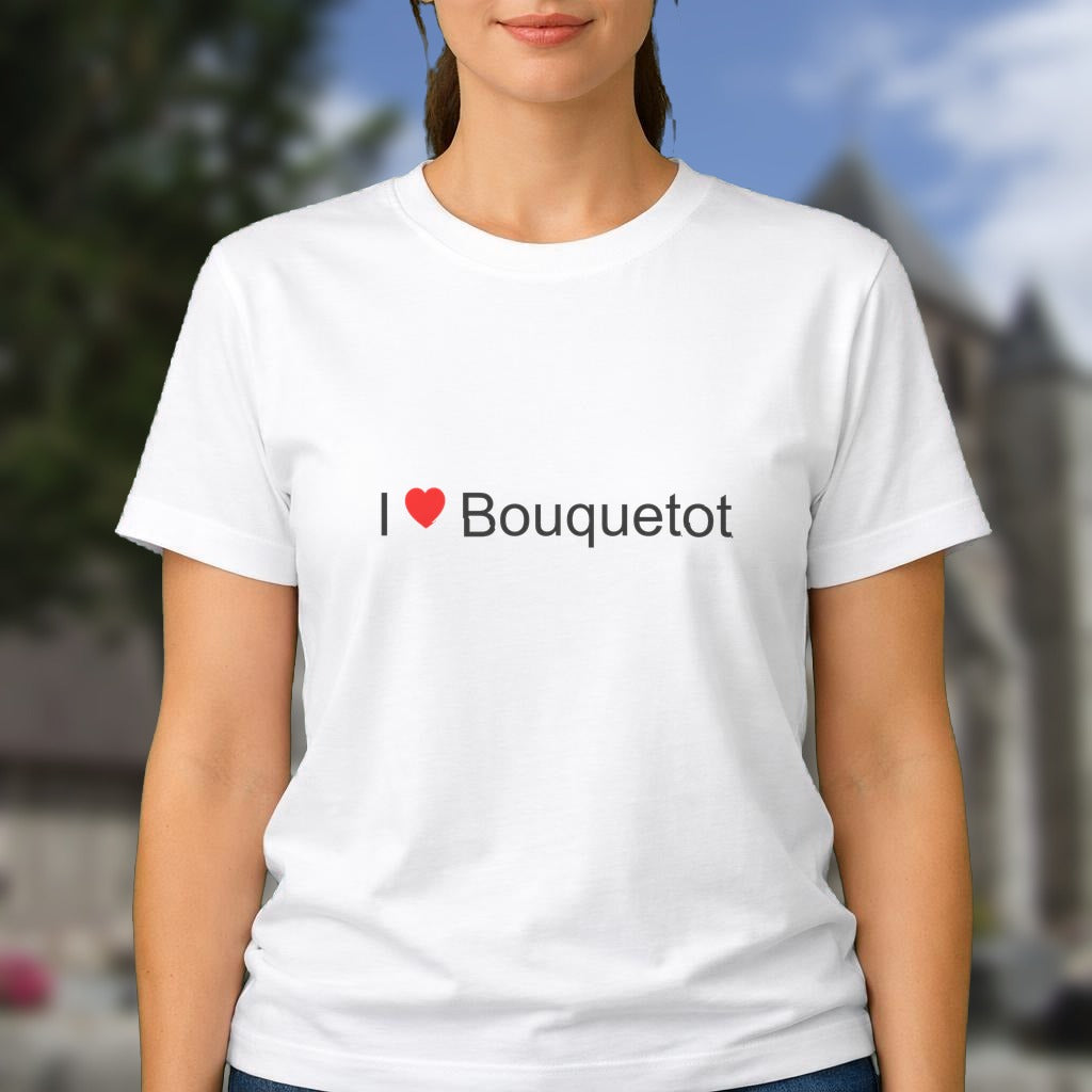 T-shirt I love bouquetot