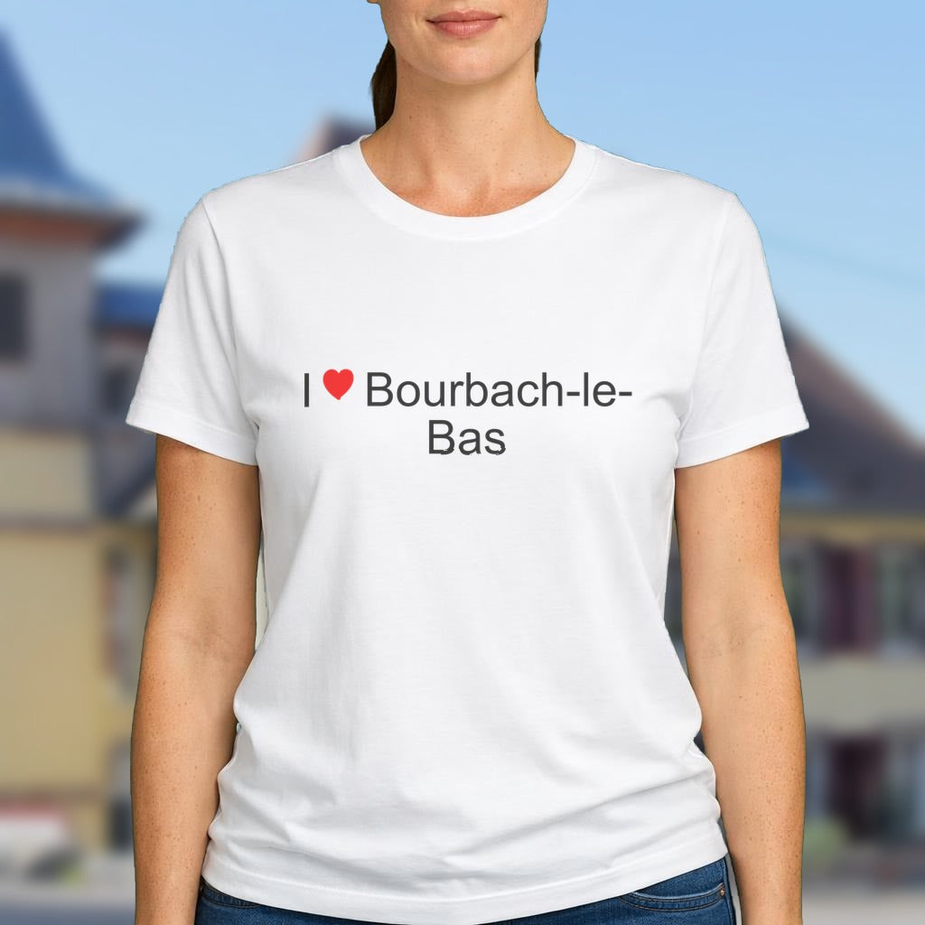 T-shirt I love bourbach-le-bas