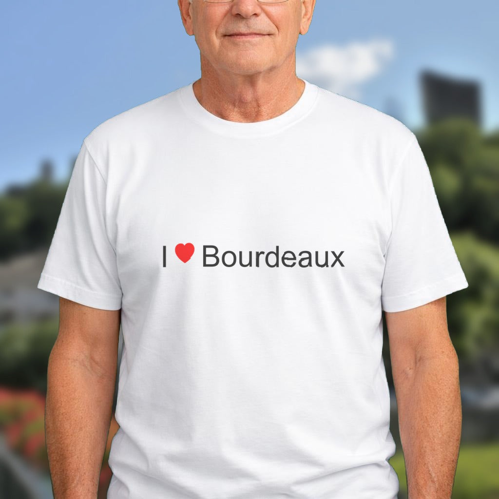 T-shirt I love bourdeaux