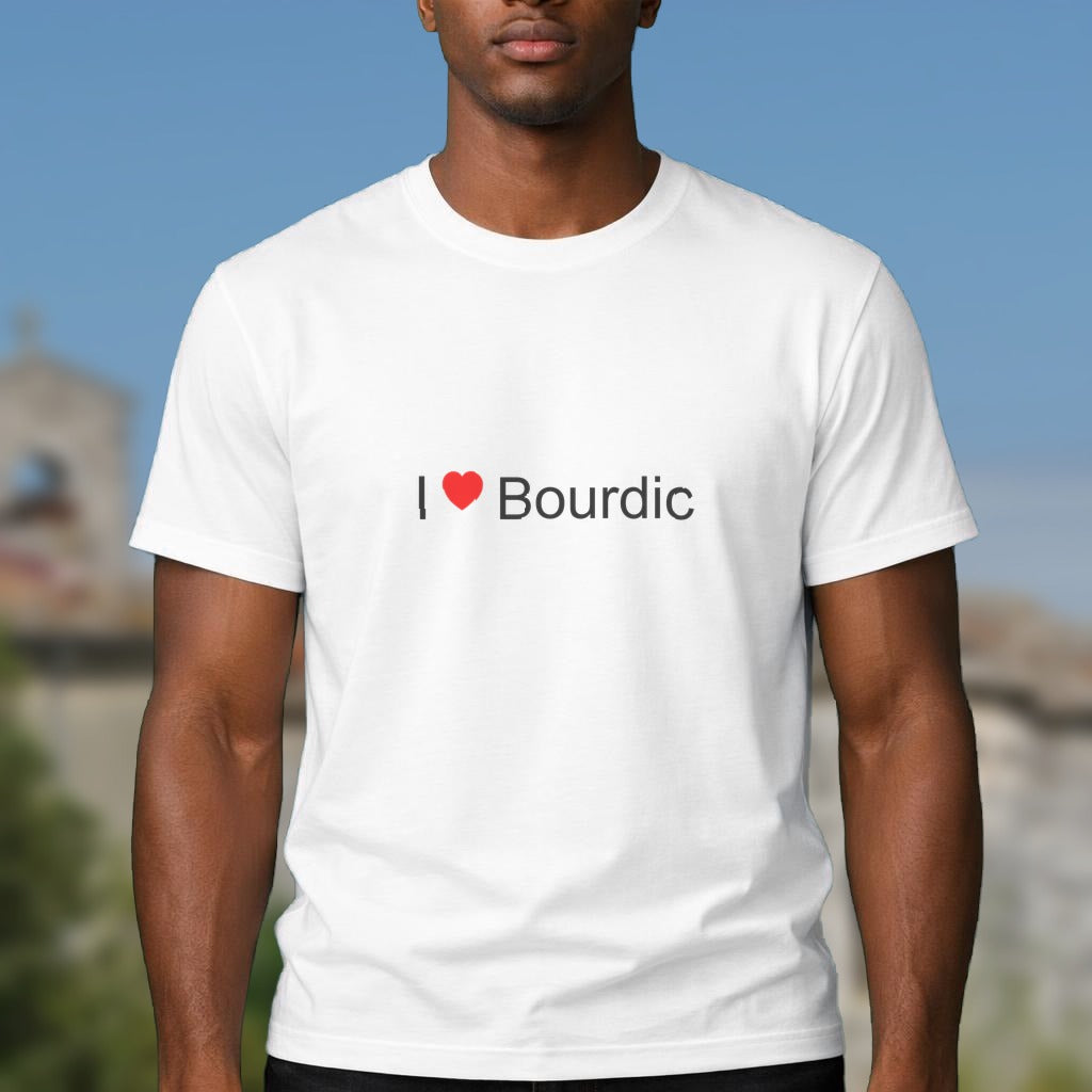 T-shirt I love bourdic