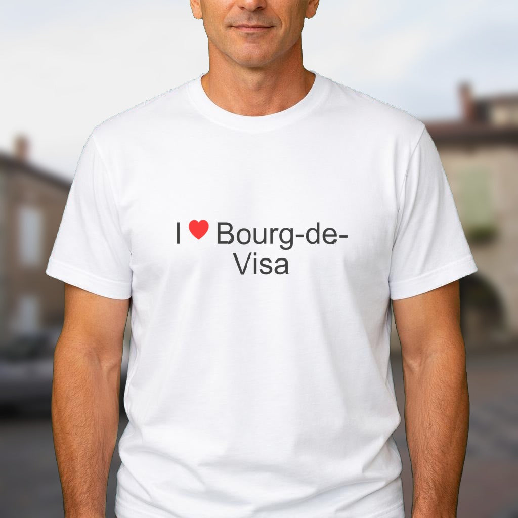 T-shirt I love bourg-de-visa