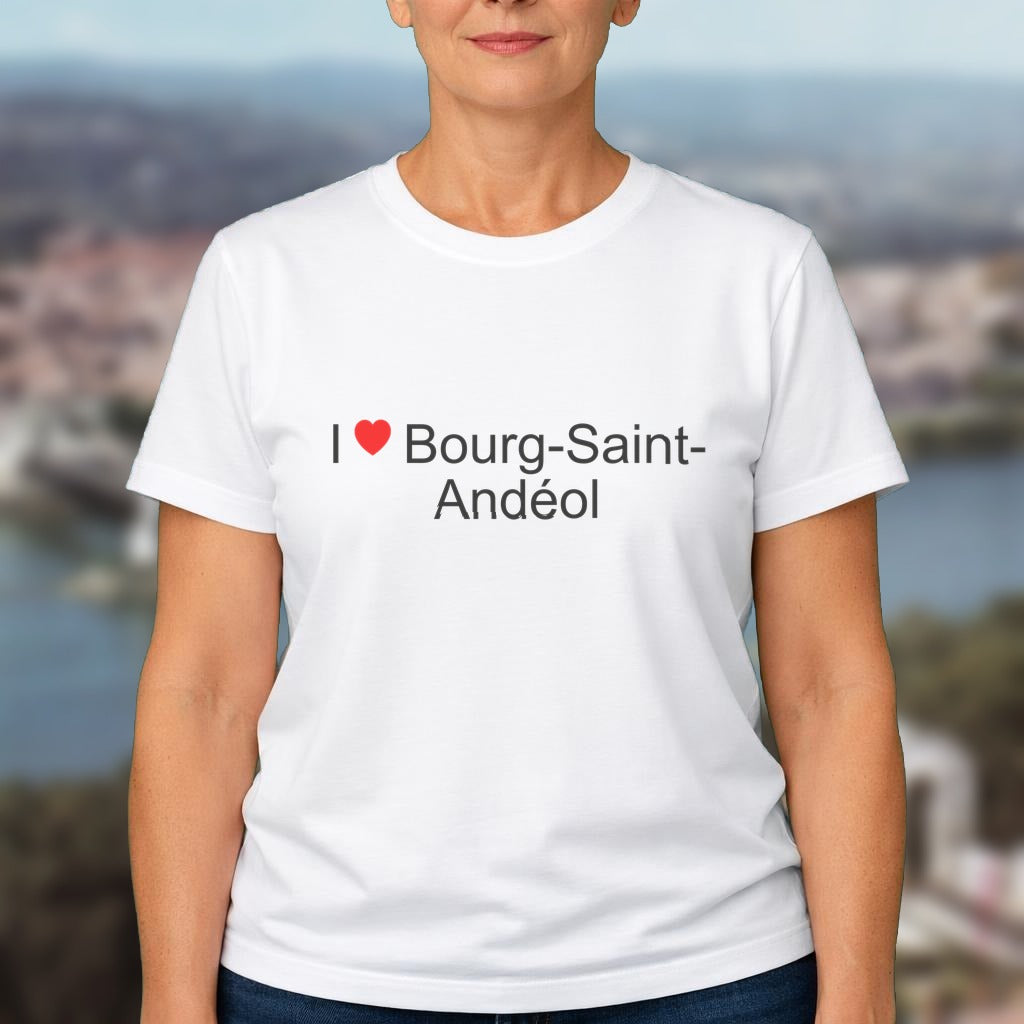 T-shirt I love bourg-saint-andéol