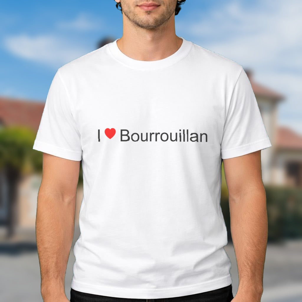 T-shirt I love bourrouillan