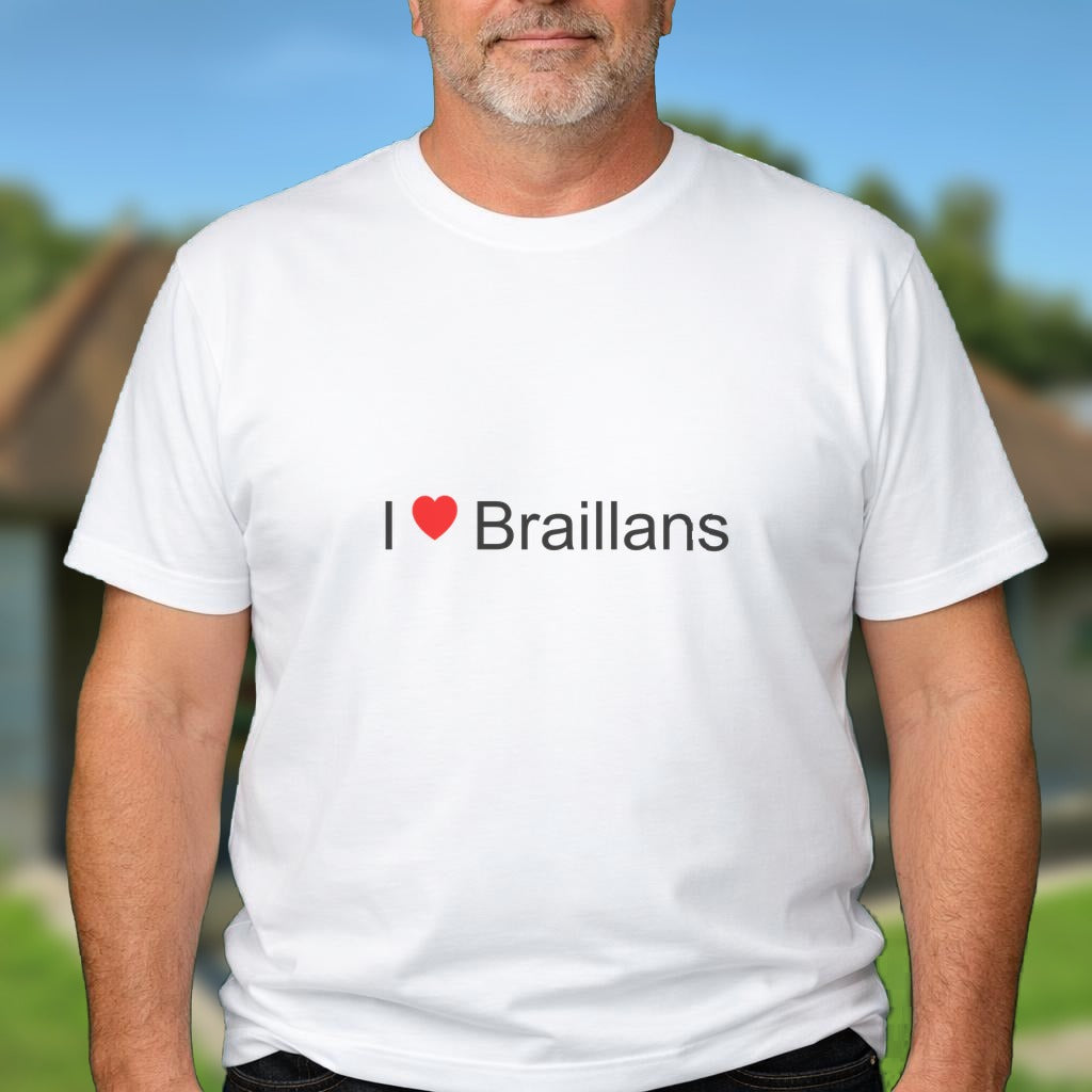 T-shirt I love braillans