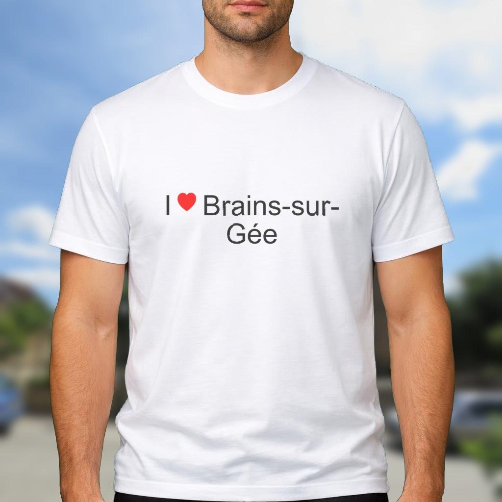 T-shirt I love brains-sur-gée