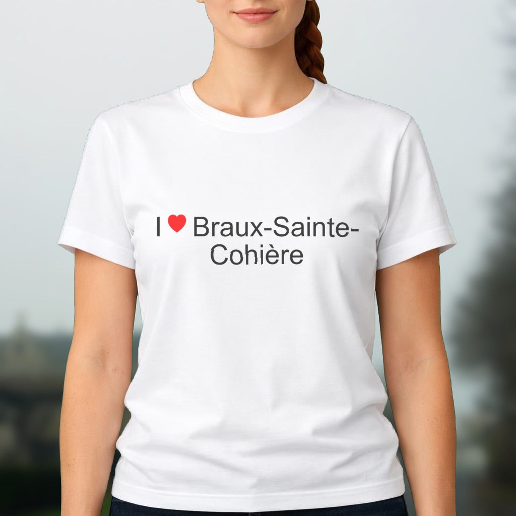 T-shirt I love braux-sainte-cohière