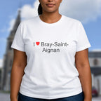 T-shirt I love bray-saint-aignan