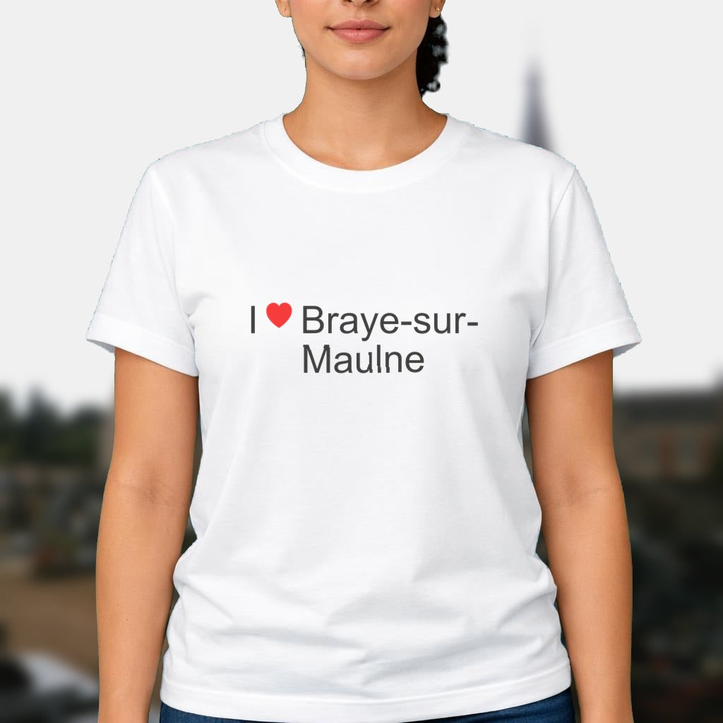 T-shirt I love braye-sur-maulne