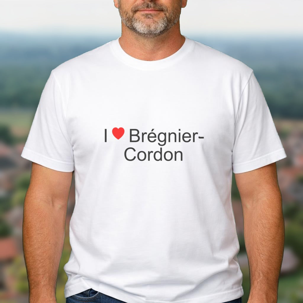 T-shirt I love brégnier-cordon