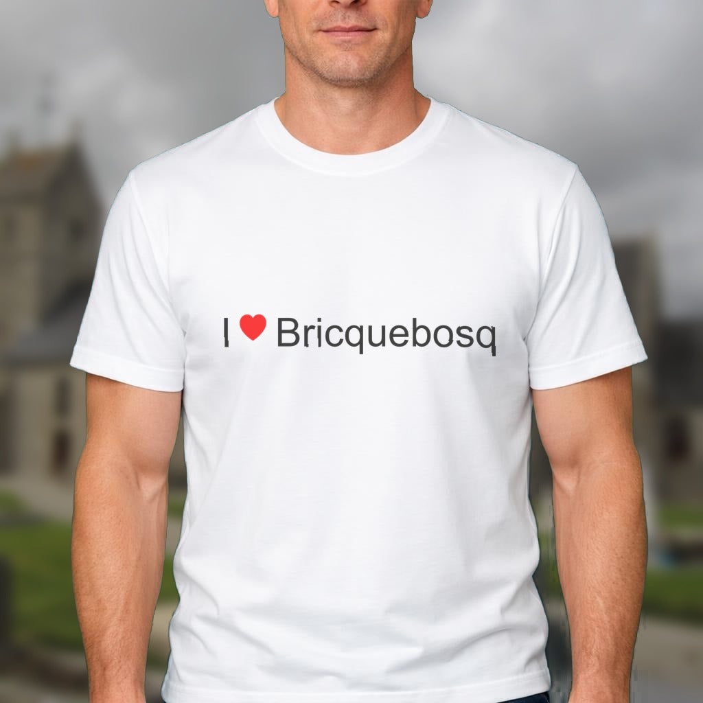 T-shirt I love bricquebosq