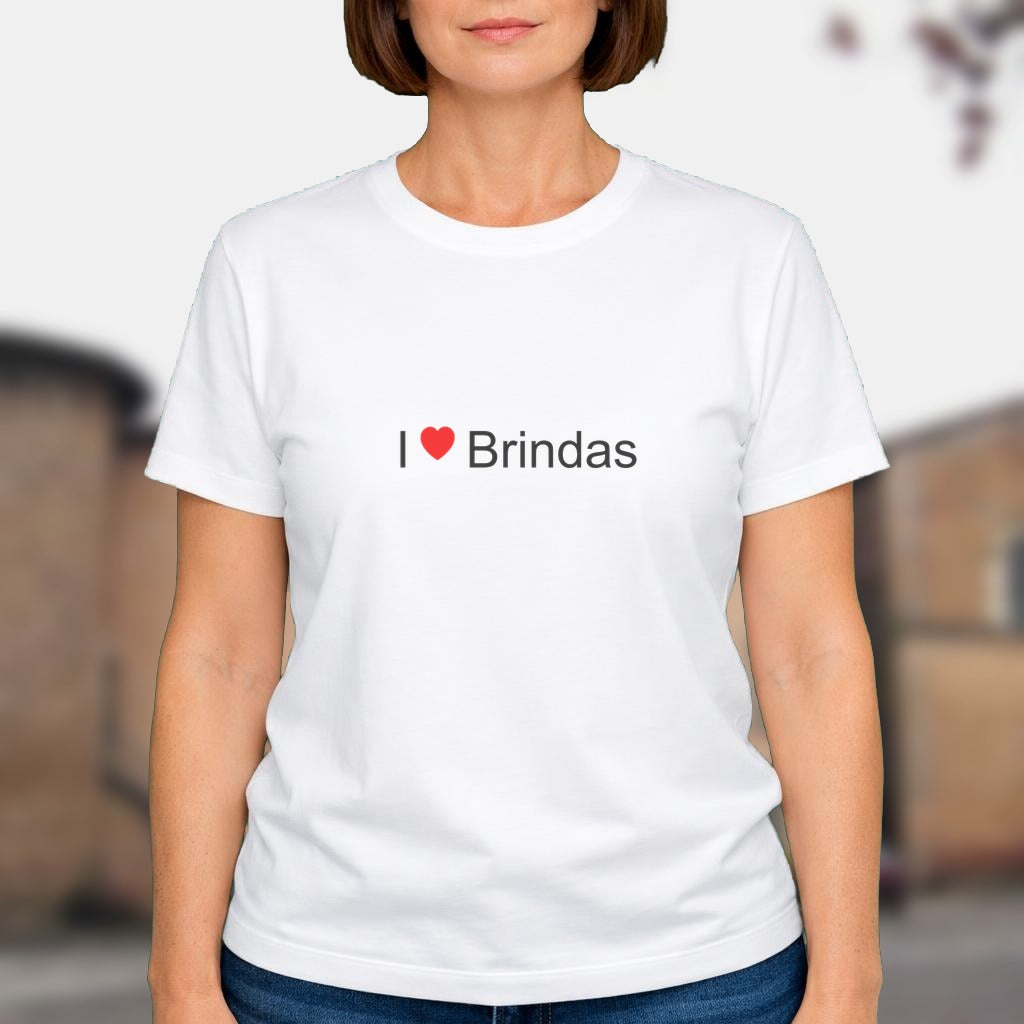 T-shirt I love brindas