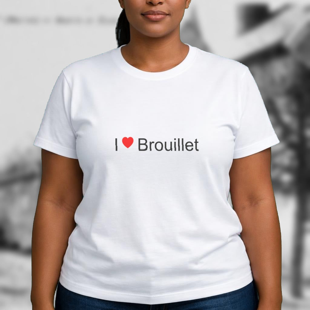 T-shirt I love brouillet