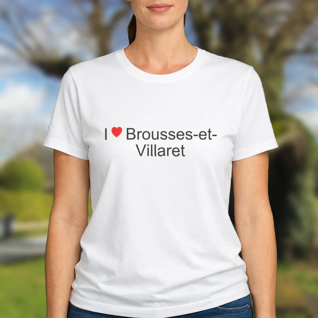 T-shirt I love brousses-et-villaret
