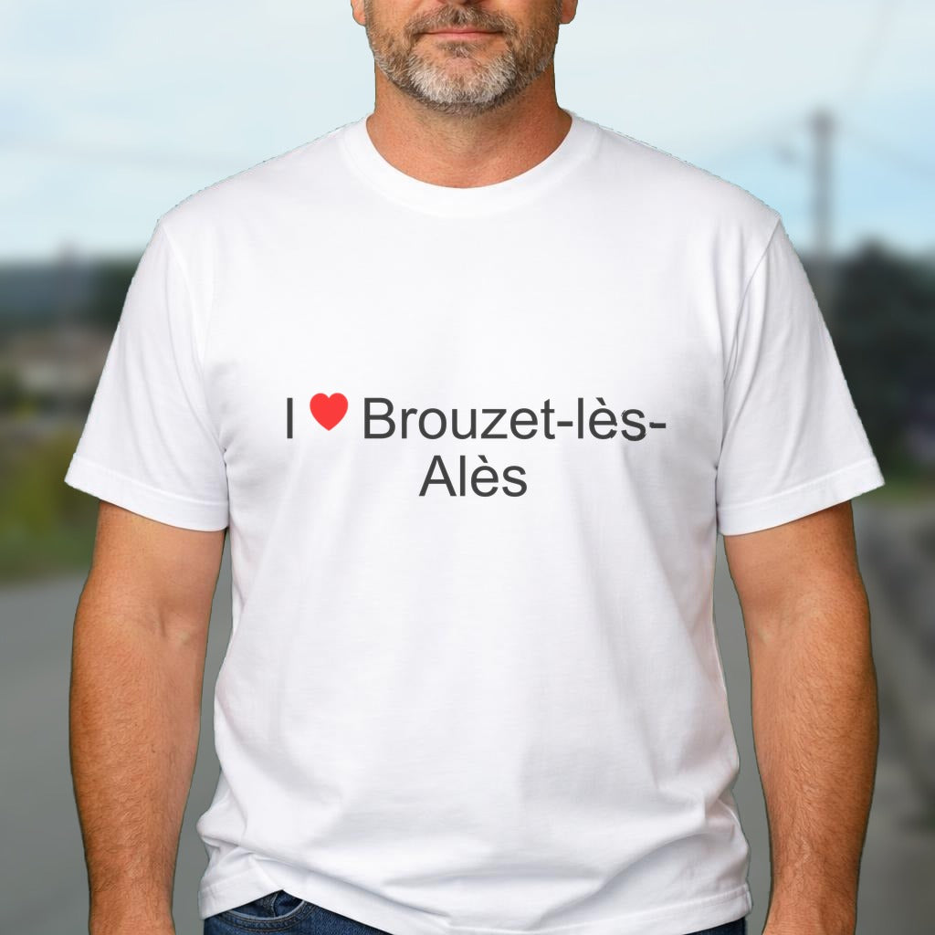 T-shirt I love brouzet-lès-alès