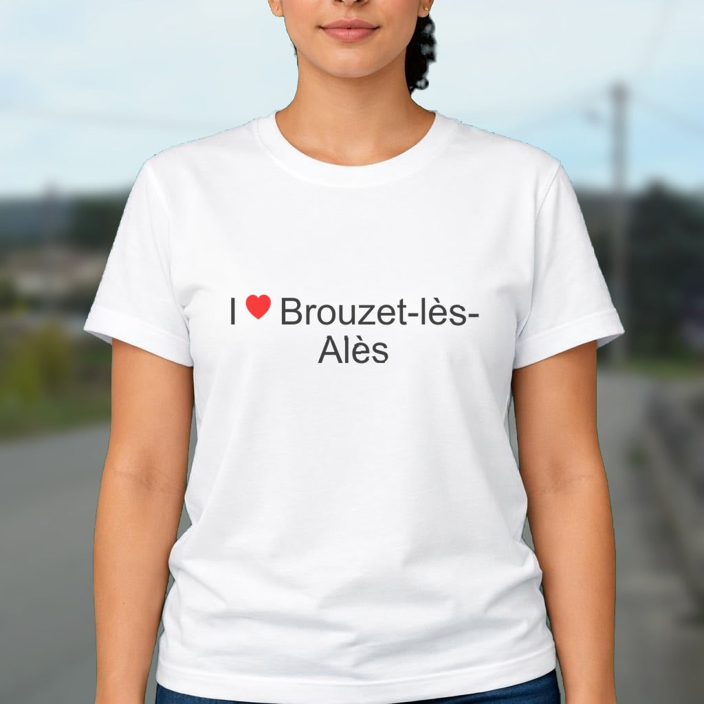 T-shirt I love brouzet-lès-alès