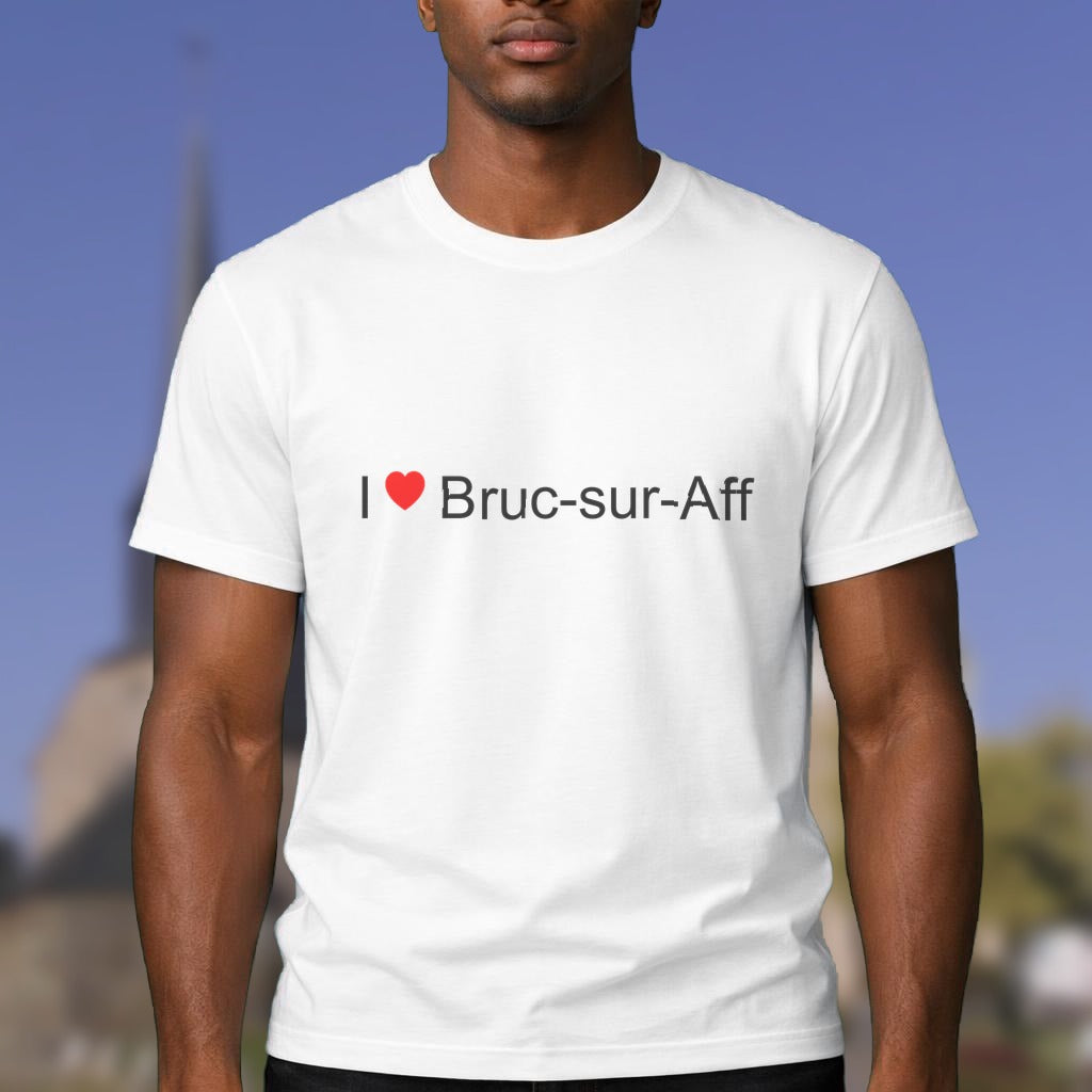 T-shirt I love bruc-sur-aff
