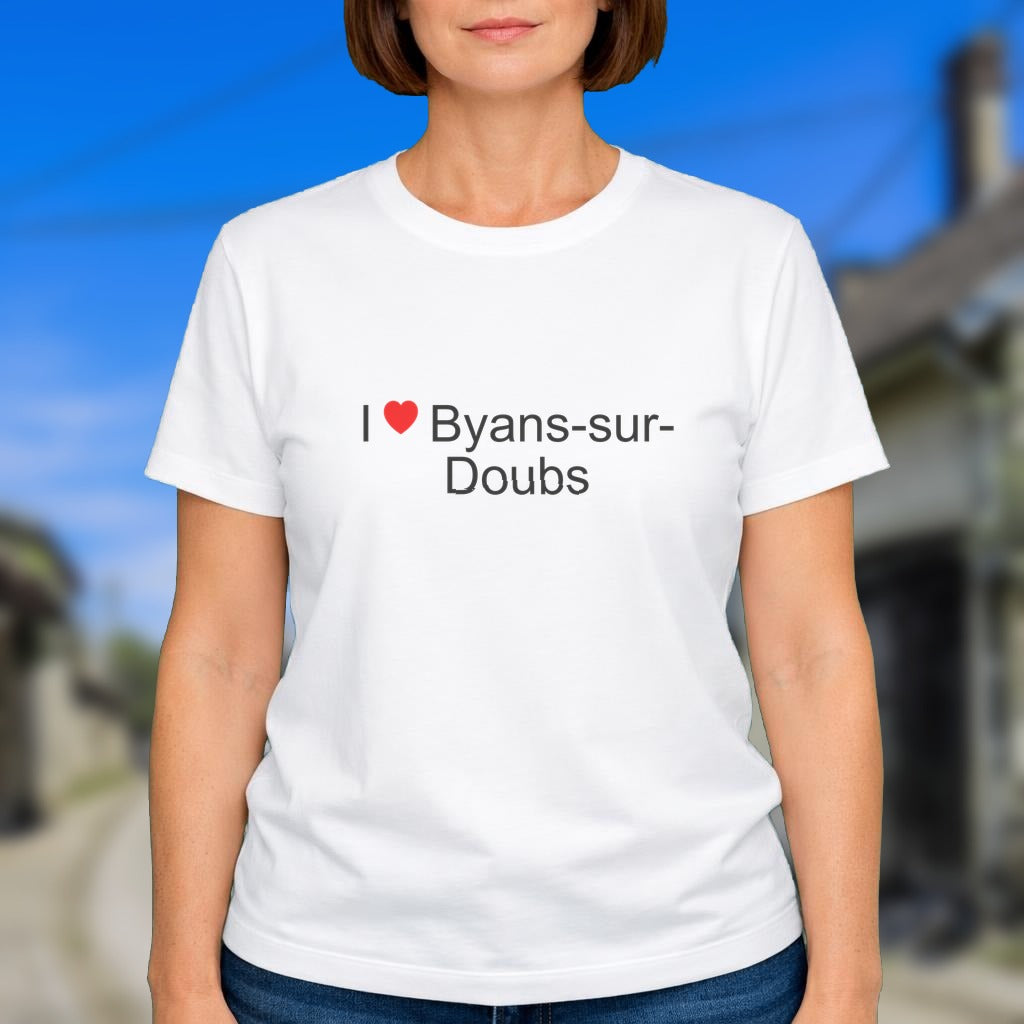 T-shirt I love byans-sur-doubs