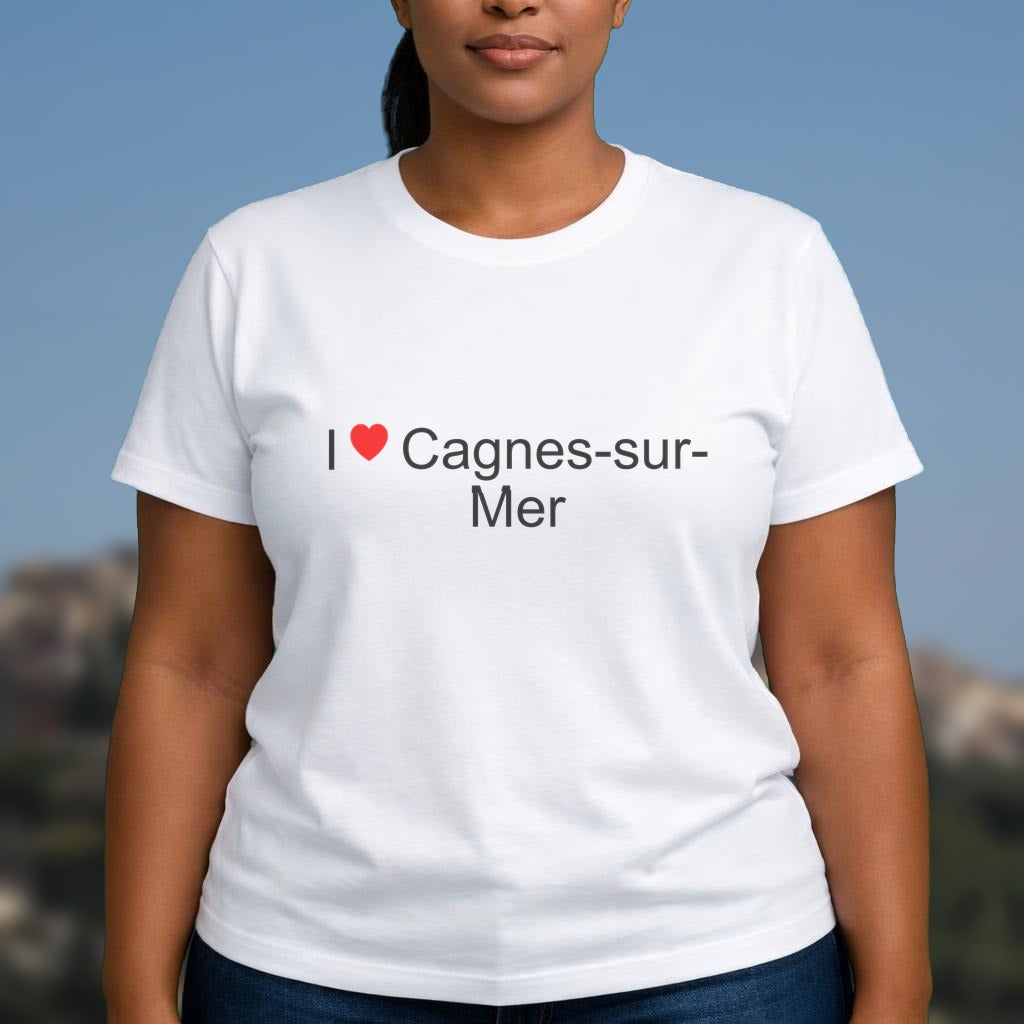 T-shirt I love cagnes-sur-mer